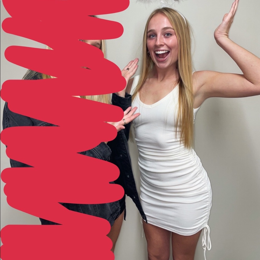 Princess Polly white bodycon mini dress